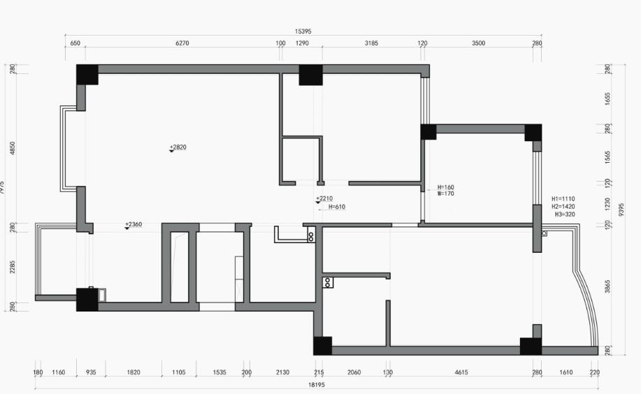 130平户型图